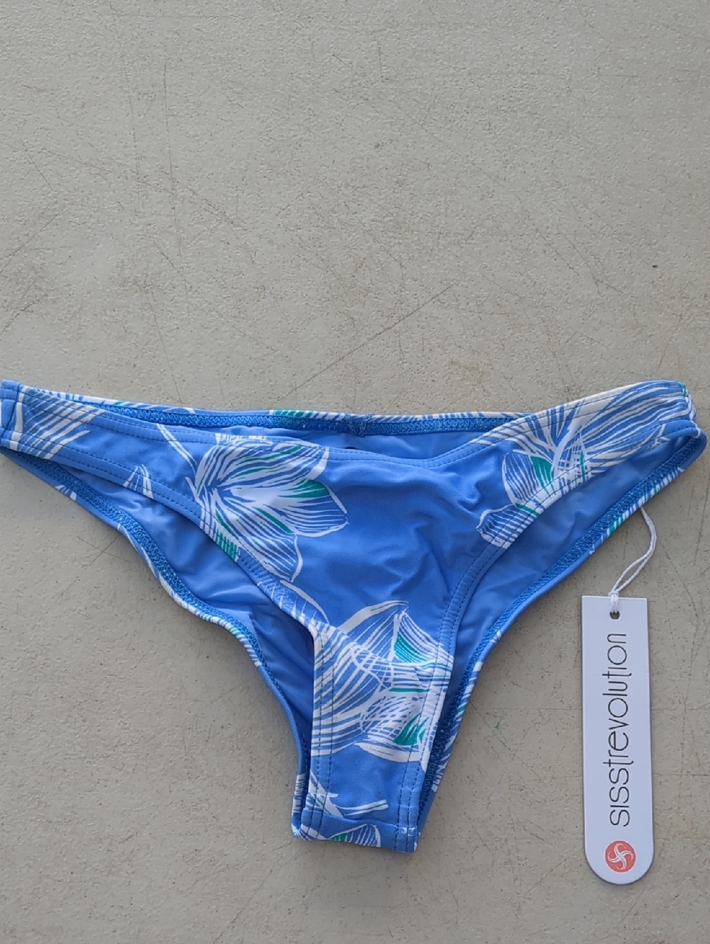 SISSTREVOLUTION Blue Floral Bikini Bottom